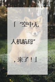 “空中无人机航母”，来了！